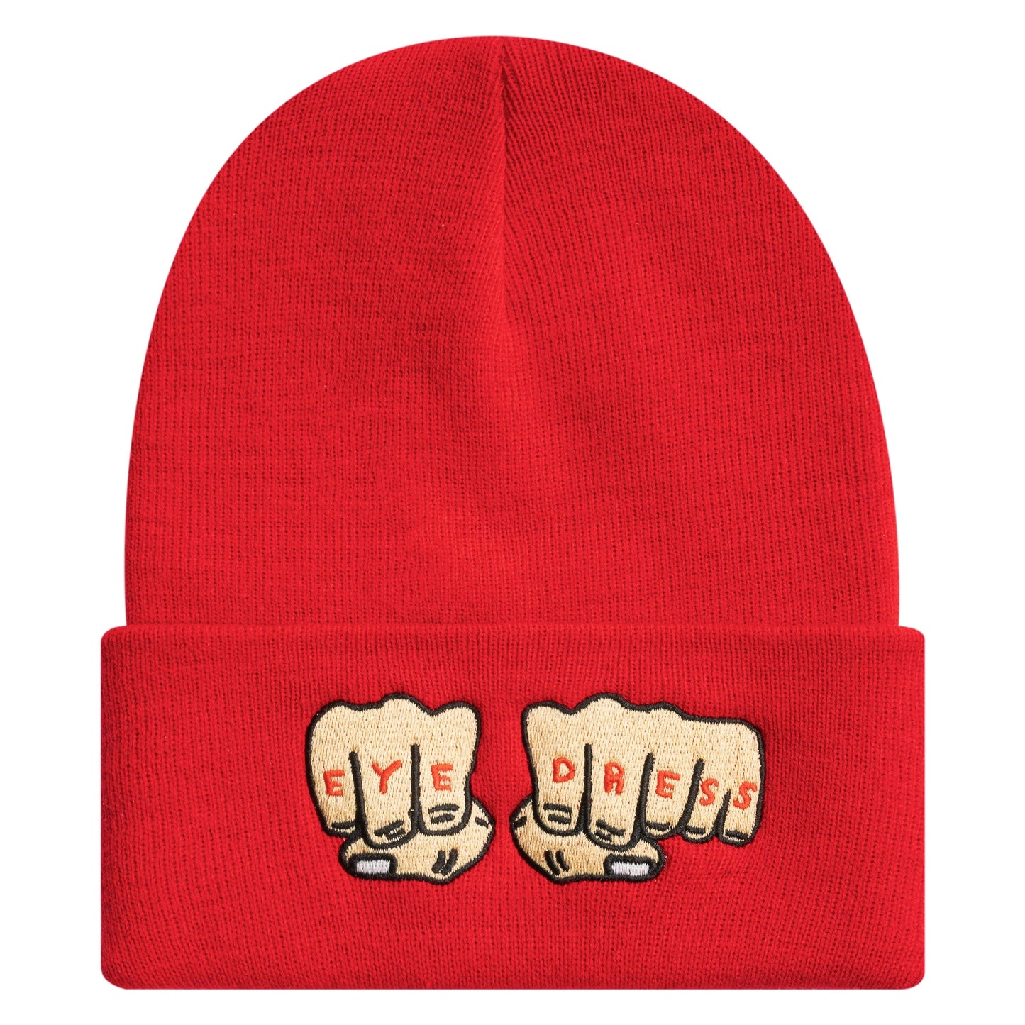 Eyedress Headwear One Size FIST BEANIE (RED)