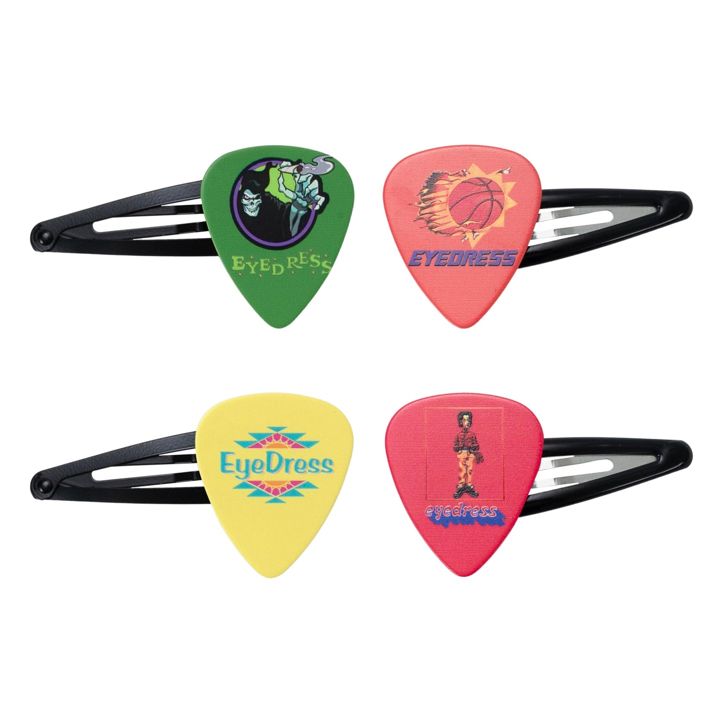 Eyedress Headwear Guitar Pick Hair Clips