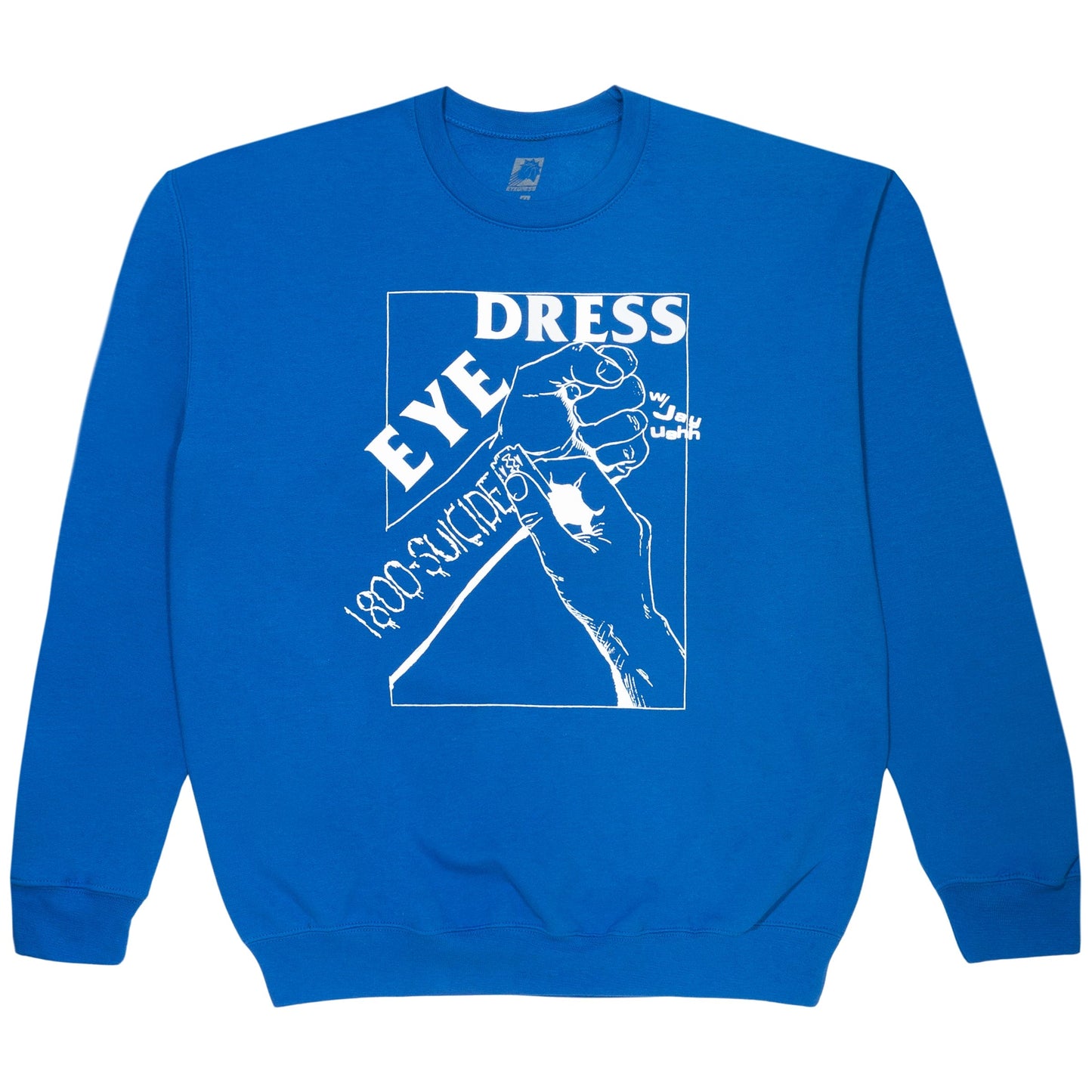 Eyedress Tops 1-800-SUICIDE CREWNECK (BLUE)