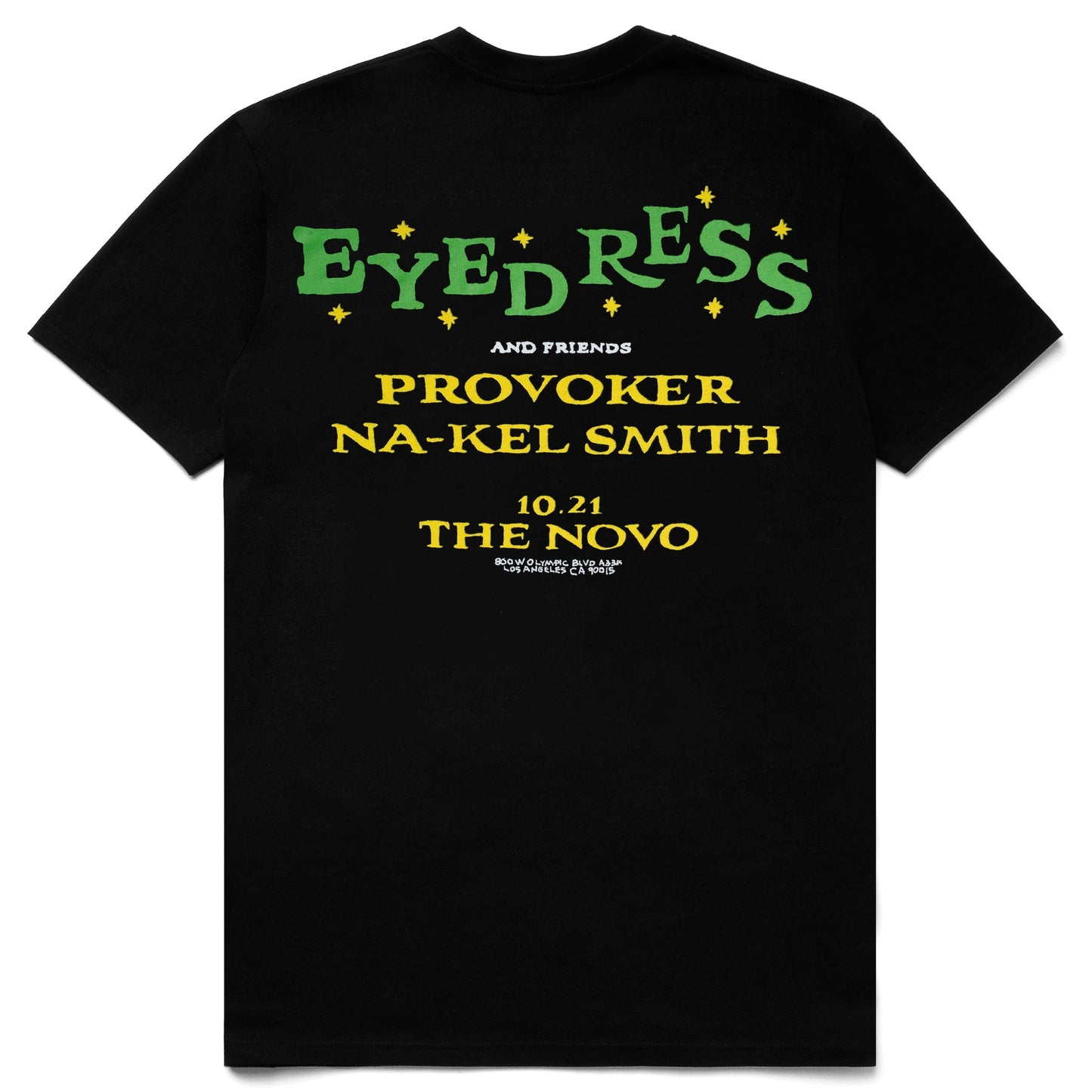 Eyedress Tops EYEDRESS LIVE @ THE NOVO (BLACK)