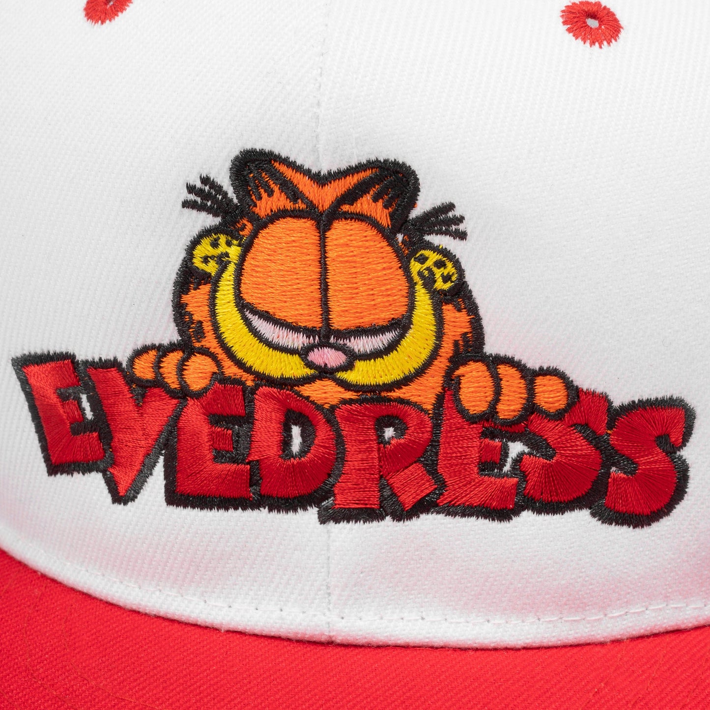 Eyedress Headwear White/Red GARFIELD HAT