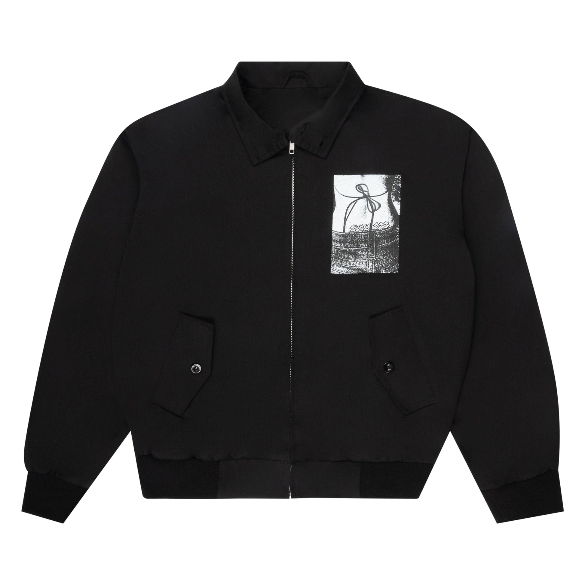 Eyedress Tops DYSTOPIAN TRAMP STAMP HARRINGTON JACKET